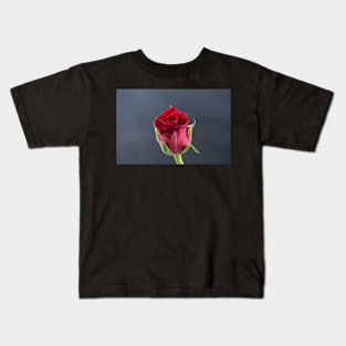 Red Rose side view Kids T-Shirt